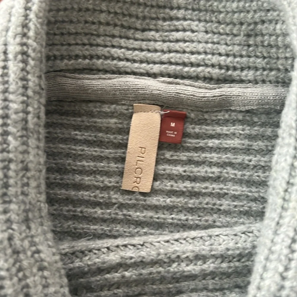 Anthropologie Gray Cowl Neck Sweater - Picture 5 of 12